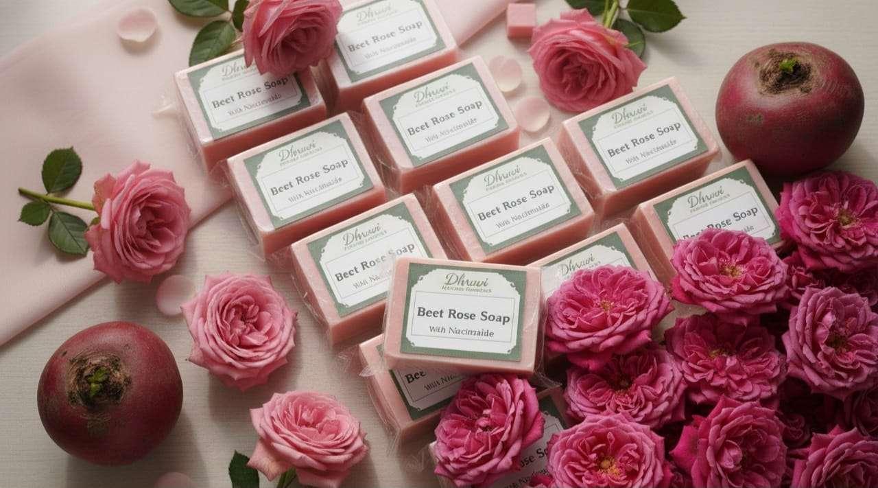 Rose beetroot Soap - Image 1